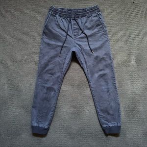 Forever 21 Men Basic Navy Blue Joggers